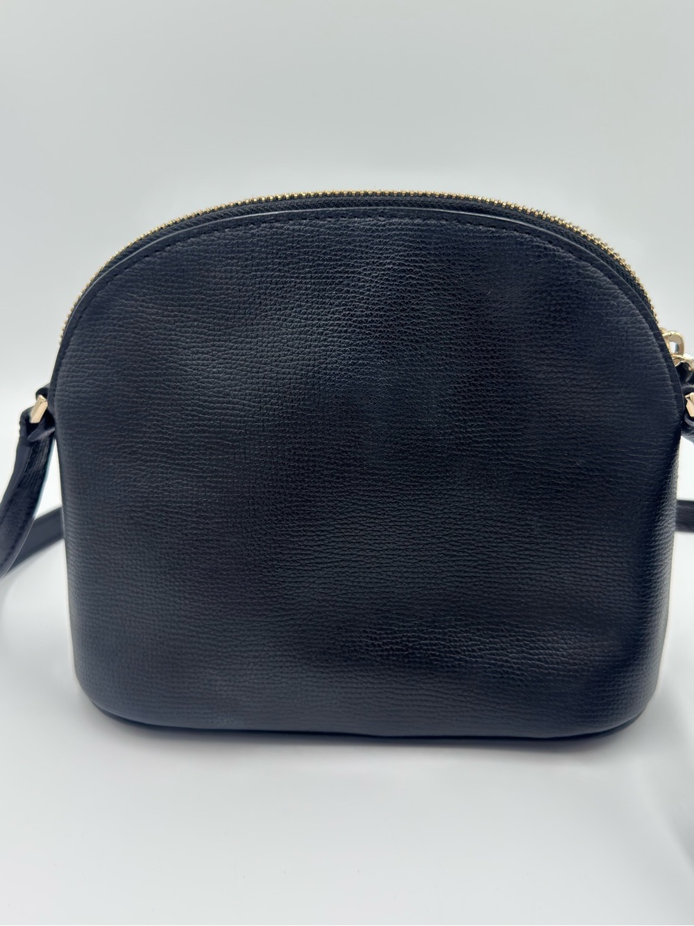 kate spade Black Cross-Grain Leather Crossbody w/ Gold Logo & Adjustable Strap - Picture 6 of 9